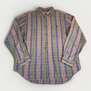 The Territory Ahead Shirt Mens XL Southwestern Multi Color Button Up Long Sleeve